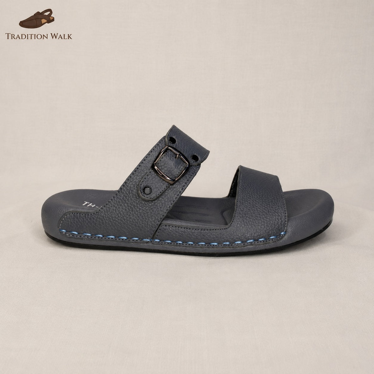 Premium Gray Dubai Soft Chappal – Tradition Walk