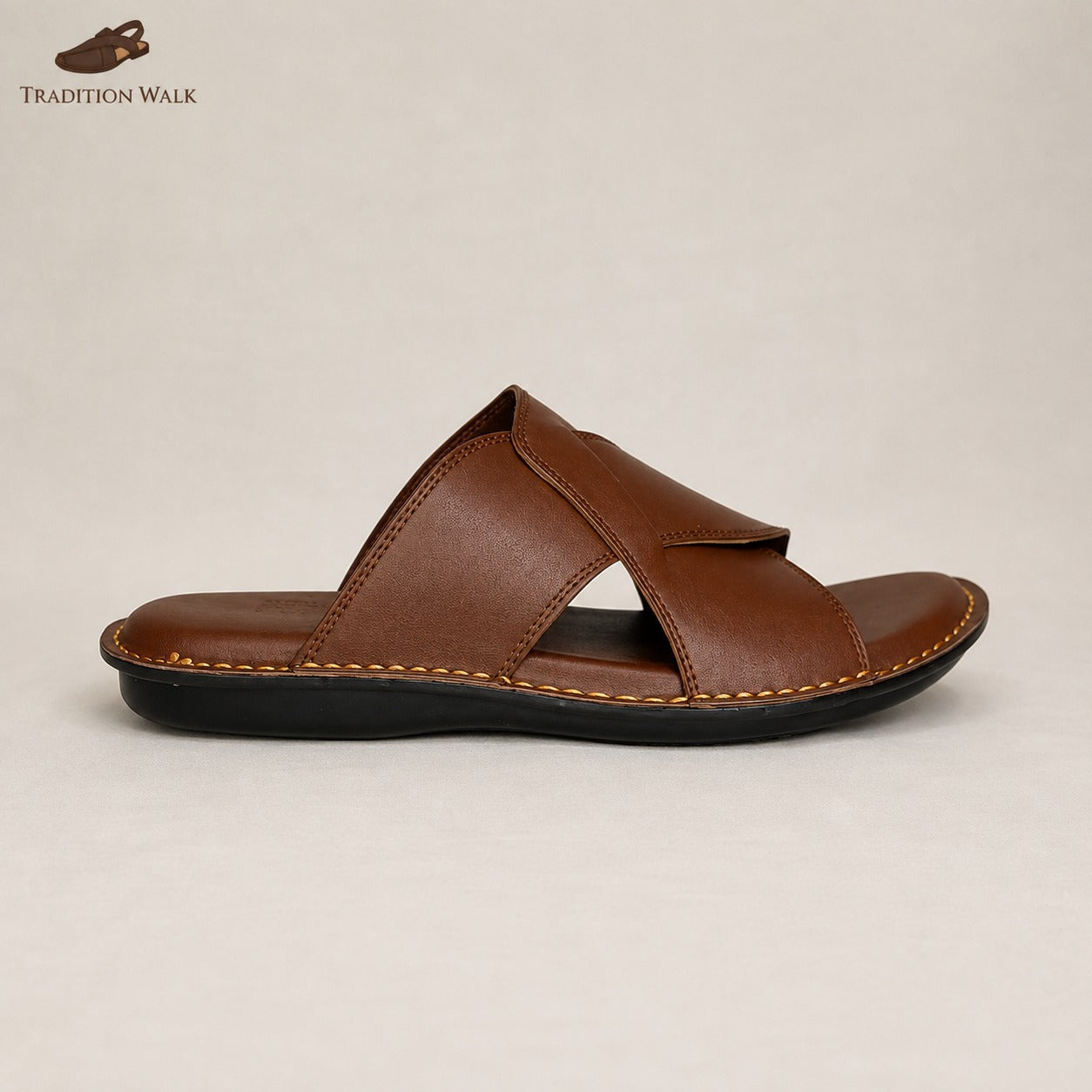 Light Brown Handmade Ultra-Lightweight Slippers – Tradition Walk
