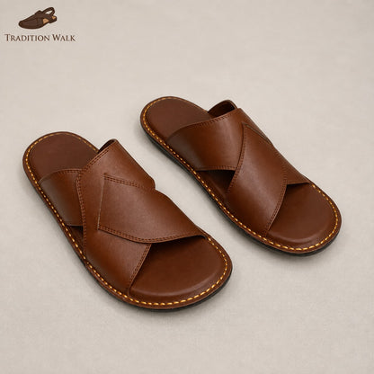 Light Brown Handmade Ultra-Lightweight Slippers – Tradition Walk