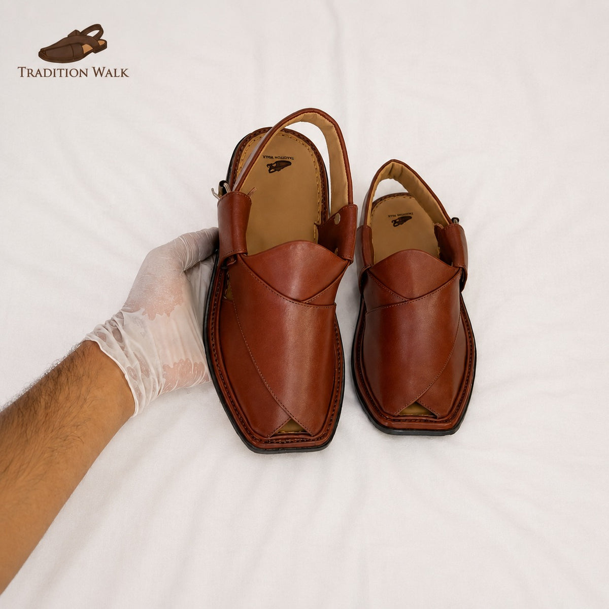 Mustard Brown Smart Zalmi Chappal – Premium Traditional Footwear