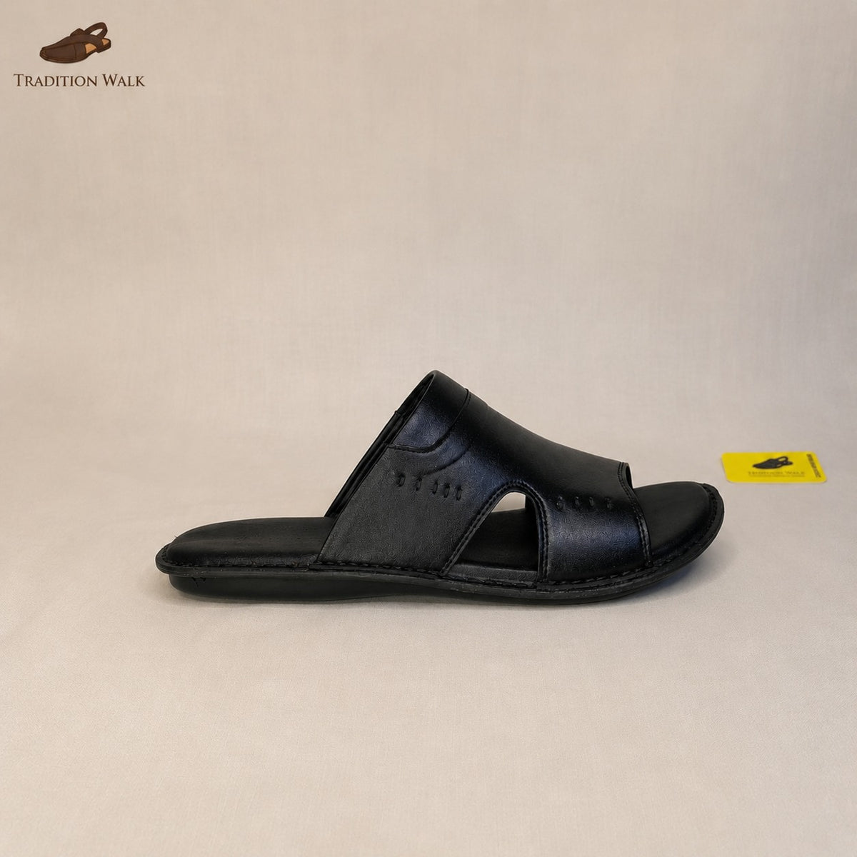 Black Handmade & Ultra-Lightweight Slippers _ Tradition Walk